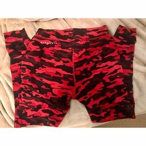 S Alphalete Red Camo Premium Joggers